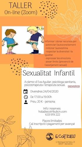 charla " sexualidad en la etapa infantil " - Psicóloga Eva Aguilar Moreno